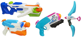 Illustration for article titled Nerf's Summer 2014 Super Soakers: A Shootout in One Act